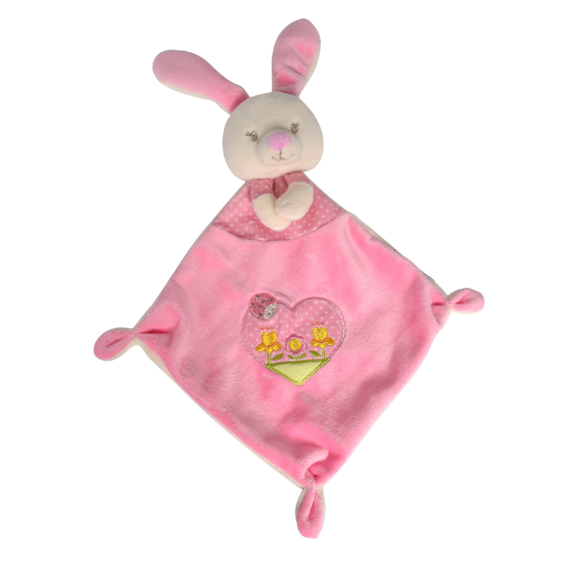  bunny baby comforter pink rabbit 